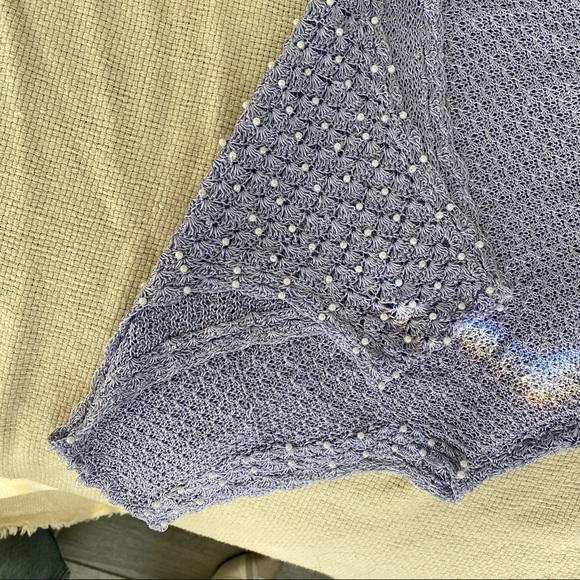 Elegant crochet top - beaded pearls - Picture 6 of 8